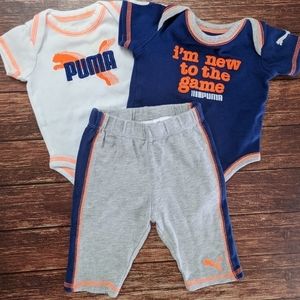 PUMA Onesie Shirts and Pants Set
